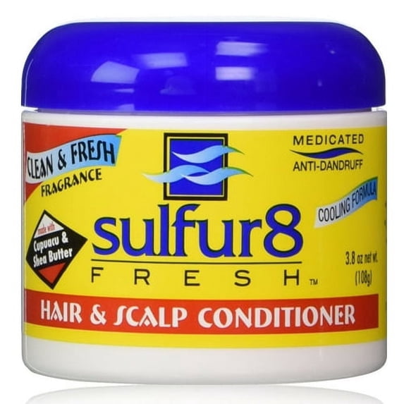 Sulfur8 Fresh Medicated Anti-Dandruff Hair And Scalp Conditioner, 3.8 Oz, 3 Pack