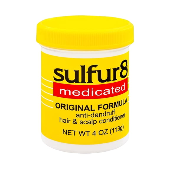 Sulfur8 Hair Scalp Conditioner, Anti Dandruff, Original Formula, Medicated 4 Oz, Pack of 3