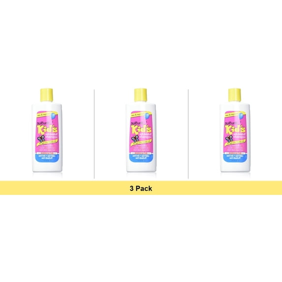 Sulfur8 Kids Medicated Anti Dandruff Shampoo, 7.5 Oz - 3 Pack