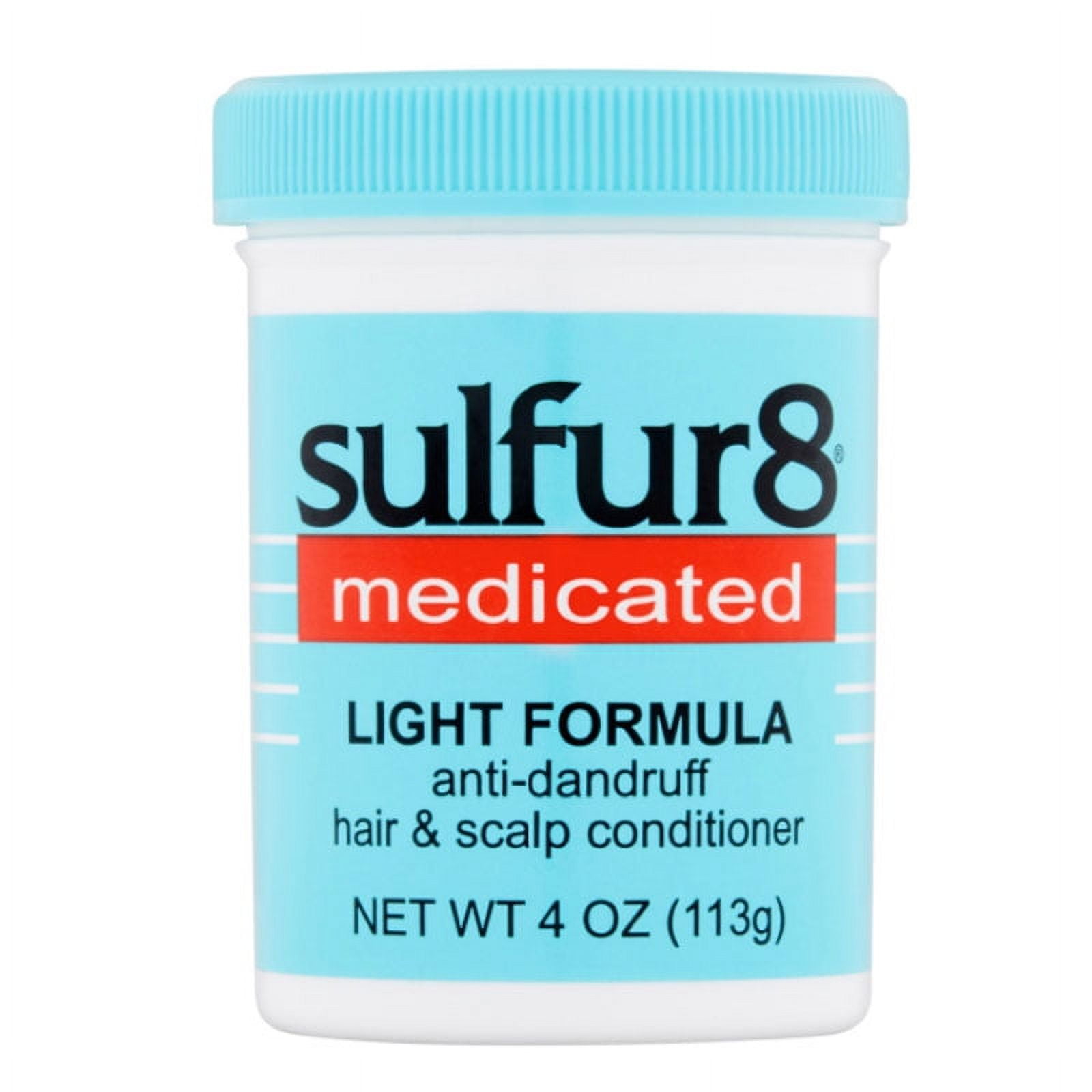 Sulfur8 Medicated Anti Dandruff Hair & Scalp Conditioner Light Formula 4 Oz,Pack of 6