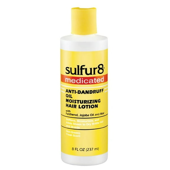 Sulfur8 Medicated Anti Dandruff Oil Moisturizing Hair Lotion, 8 Oz.