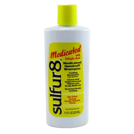 Sulfur8 Medicated Dandruff Shampoo Salicylic 7.5oz (Pack of 2)