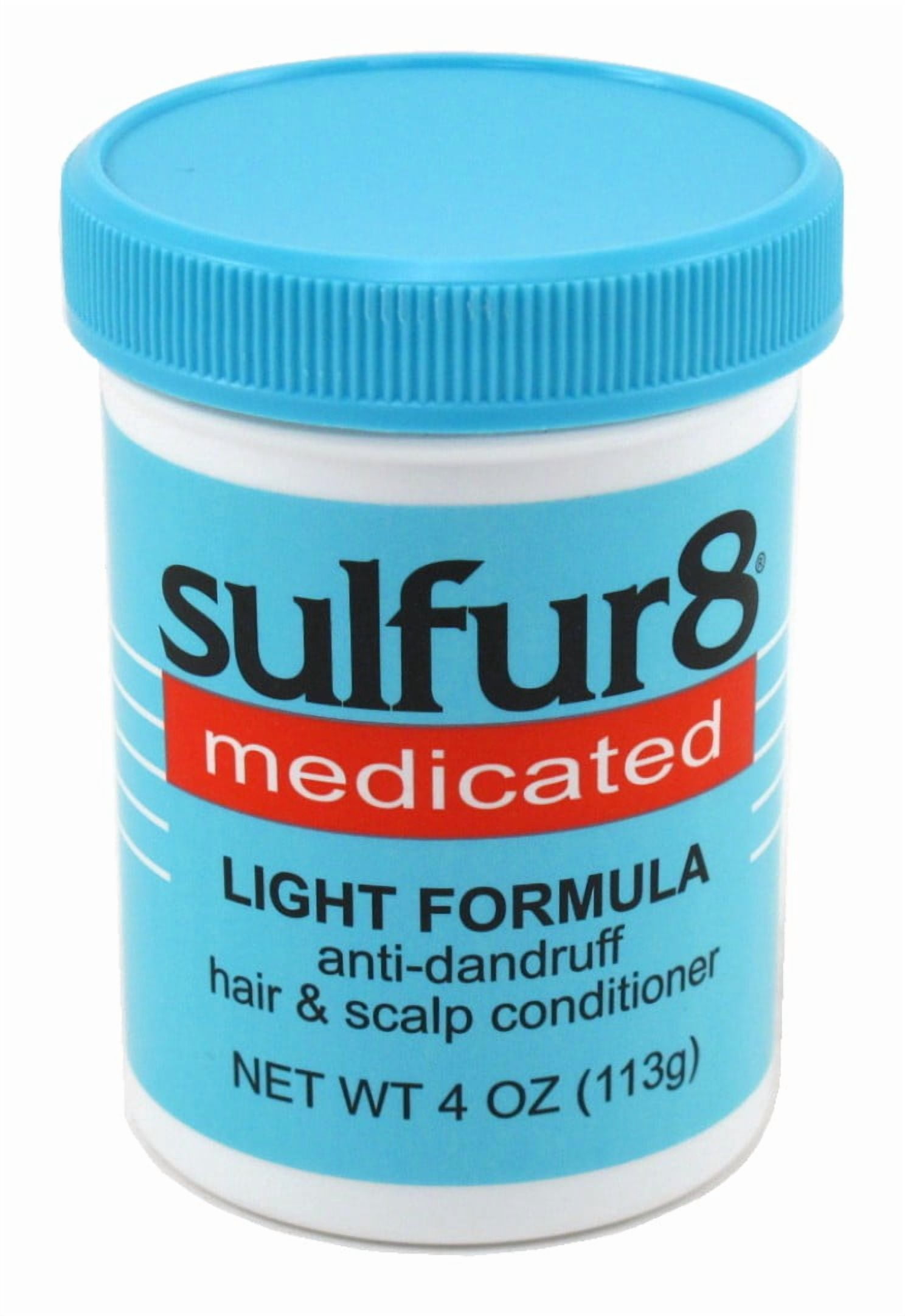 Sulfur8 Medicated Anti-Dandruff Hair & Scalp Conditioner Light Formula 4 oz (Pack of 3)