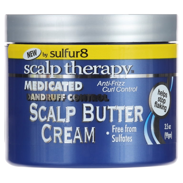 Sulfur8, Medicated Scalp Butter Cream, 3.5oz, for Dandruff Relief