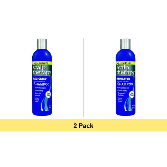 Sulfur8 Scalp Therapy Medicated Shampoo 9.5 fl. oz. - 2 Pack Unisex All Hair Types