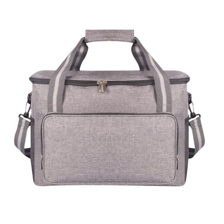 Sulgyt 24 Can Soft-Sided Cooler with Shoulder Strap, Light Gray
