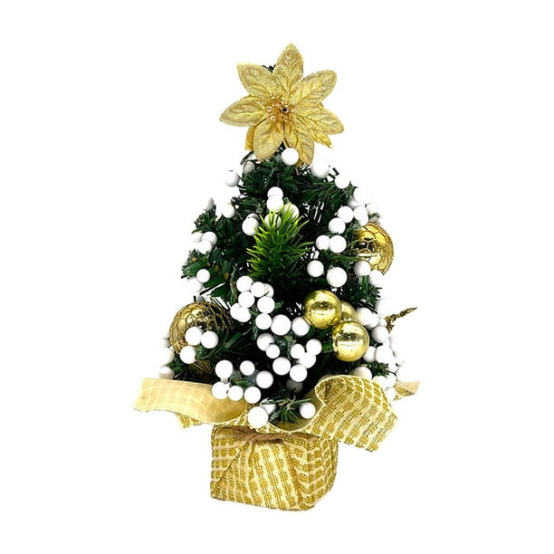 Sulgyt 7.9 inch Mini Christmas Tree, Table Top Artificial
