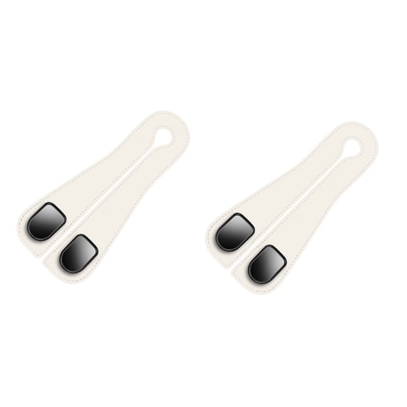 Sulgyt Automotive Seat Back Hooks,Leather Car Seat Hooks,Dual Headrest Organizer Hangers for Purses, Bags & Phones, 2 in 1 Car Headrest Hidden Hook White