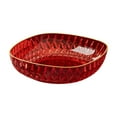 thumbnail image 1 of Sulgyt Crystal Bowl Plastic Transparent Dried Fruit Dish, Snack Candy Plate, Salad Bowl, Home Storage Tray Decor (Red), 1 of 6