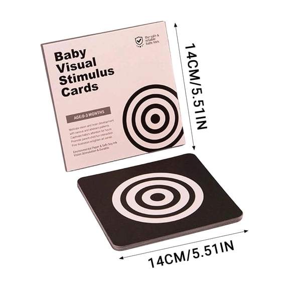 Sulgyt Flash Cards Baby Visual Stimulation Cards for 0-3-6-12-36 Months,0-3 Months Infant Newborn Tummy Time Toys Gifts for Sensory Development A