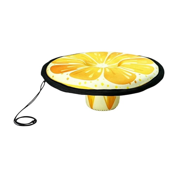 Sulgyt Floating Drink Holder, Pool Drink Floating Coaster Pool Beer Holder, with Rope for Summer Party Tub Lake Boat Yellow