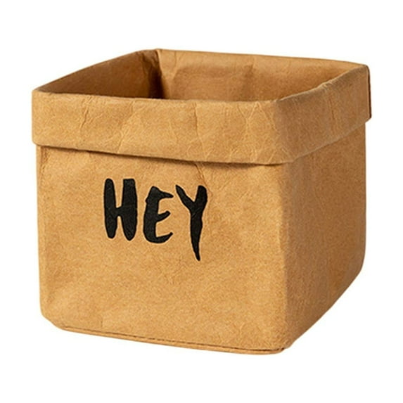 Sulgyt Kraft Paper Storage Bags for Food Snacks Cookies Vegetables and Sandwiches Washable Reusable Grocery Packaging Bag S (Yellow)