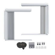 Sulgyt Window Air Conditioner Side Panels,Air Conditioner Side Panel with Frame Set,Double Layers Window AC Side Panels for Most Window Air Conditioner Use