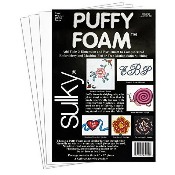 Sulky 2MM Puffy Foam (3pk)