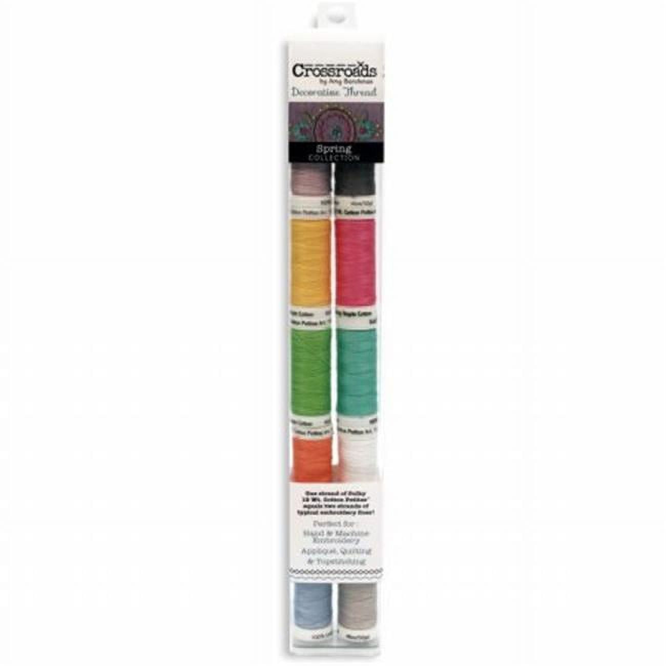 YLI 3-Ply 40wt Cotton Quilting Thread - 500 Yards, Variegated Harvest Color, Mercerized Egyptian Cotton
