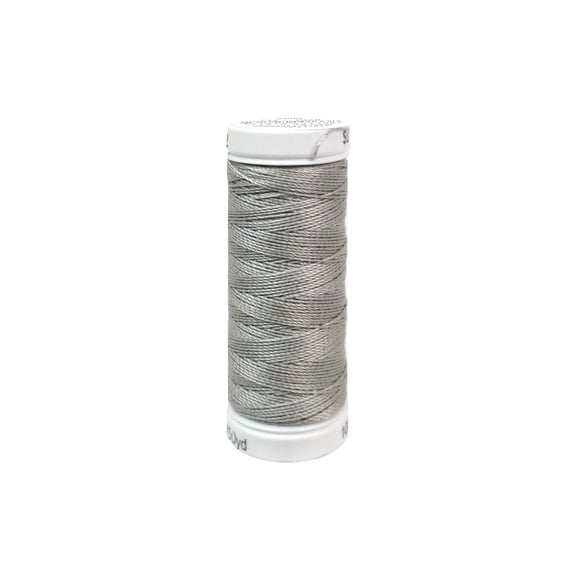 Sulky Cotton Petites Thread 12wt 50yd-Nickel Gray
