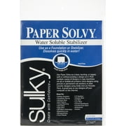 Sulky Paper Solvy 8.5 Water-Soluble Stabilizer, 11 Pre-cut