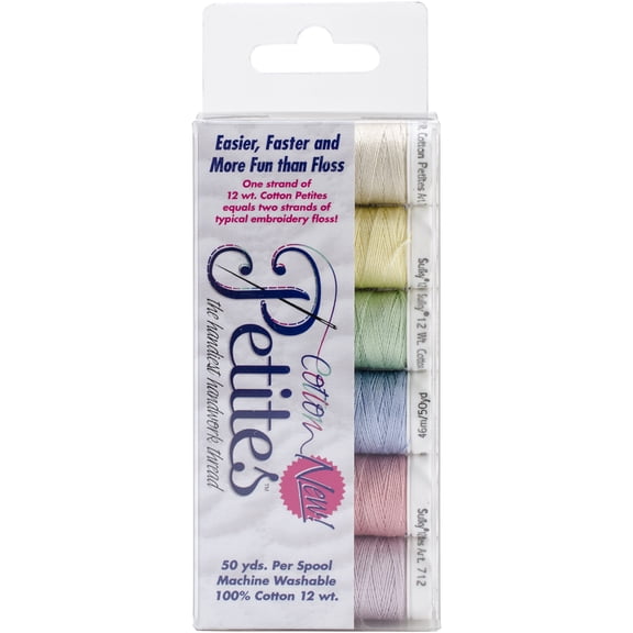 Sulky Sampler 12 Wt. Cotton Petites, 6pk, Spring Assortment