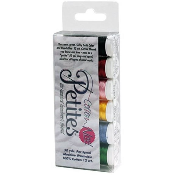 Sulky Sampler 12wt Cotton Petites 6/Pkg-Most Popular Assortment