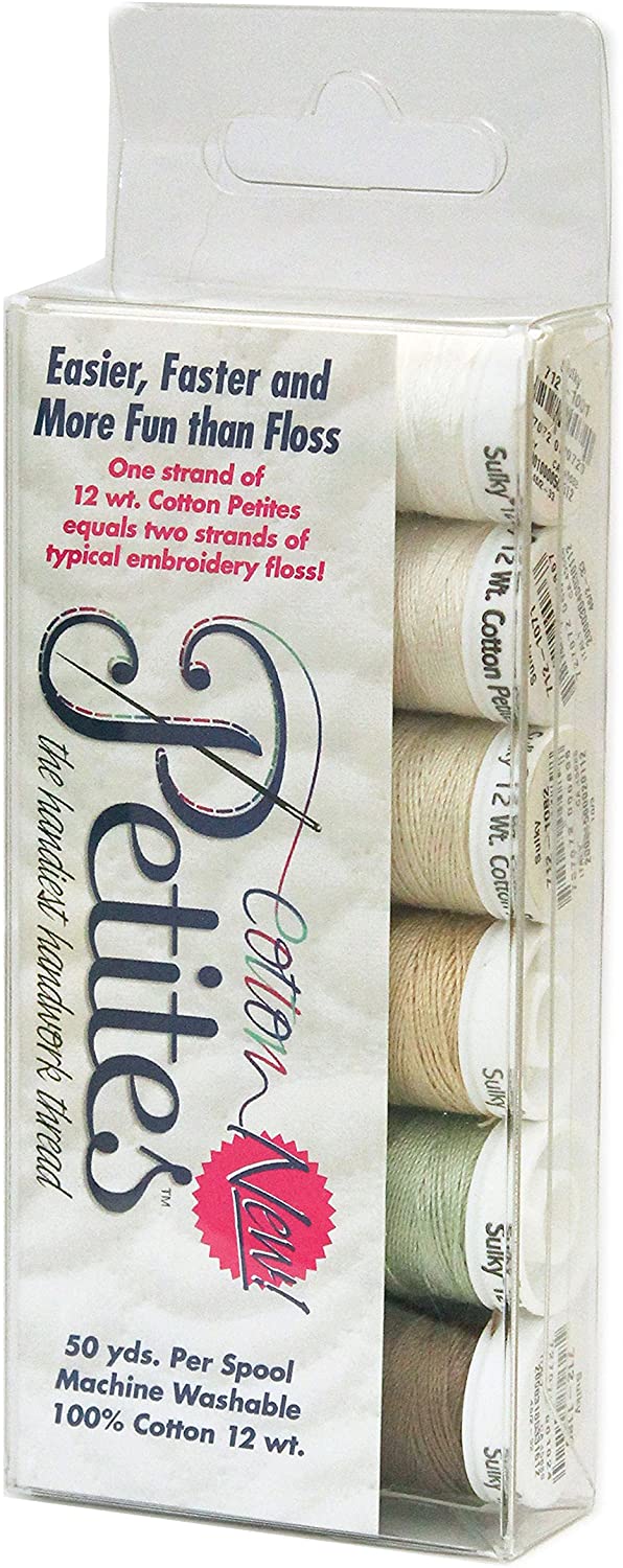 Sulky Sampler Cotton Petites, 12-Watt, Neutrals Assortment, 6-Pack - image 1 of 2