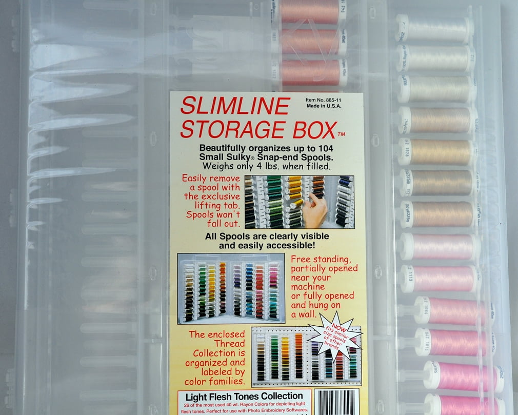 Sulky, Slimline Case with Light Flesh Tone Thread Collection - 26 Spools