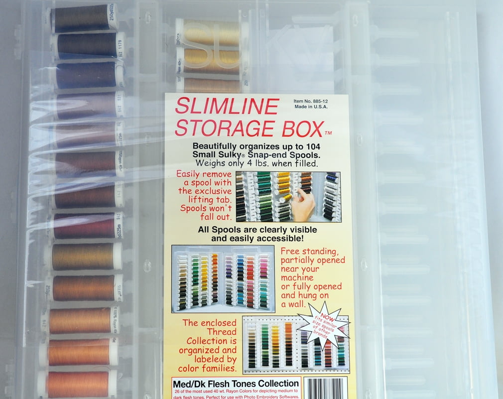 Sulky, Slimline Case with Dark Flesh Tone Thread Collection - 26 Spools
