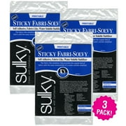 Sulky Sticky Fabri-Solvy Stabilizer 8.5X11 12 count, Multipack of 3