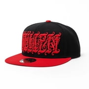 Sullen Letterheads #14  Feel  Snapback Hat with Collectible Pin, Black/Red, One Size