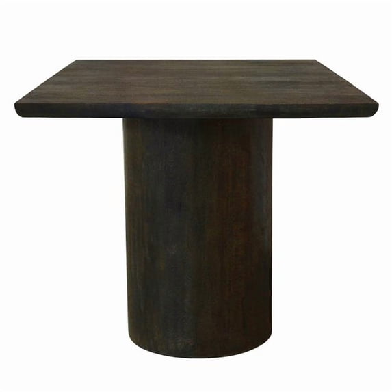 Sullivan 24" Solid Wood Square Top End Table in Dark Brown Finish