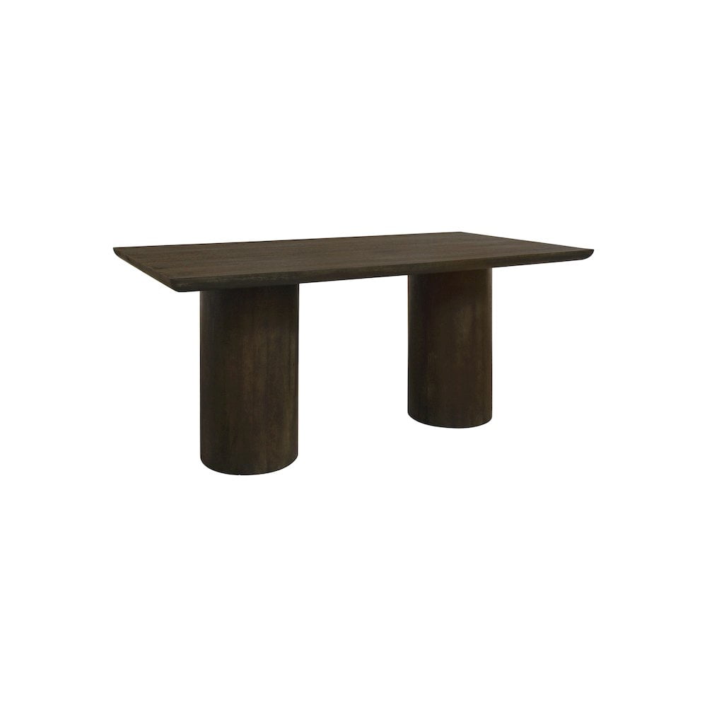 Sullivan 72" Solid Wood Rectangular Dining Table in Dark Brown Finish ...