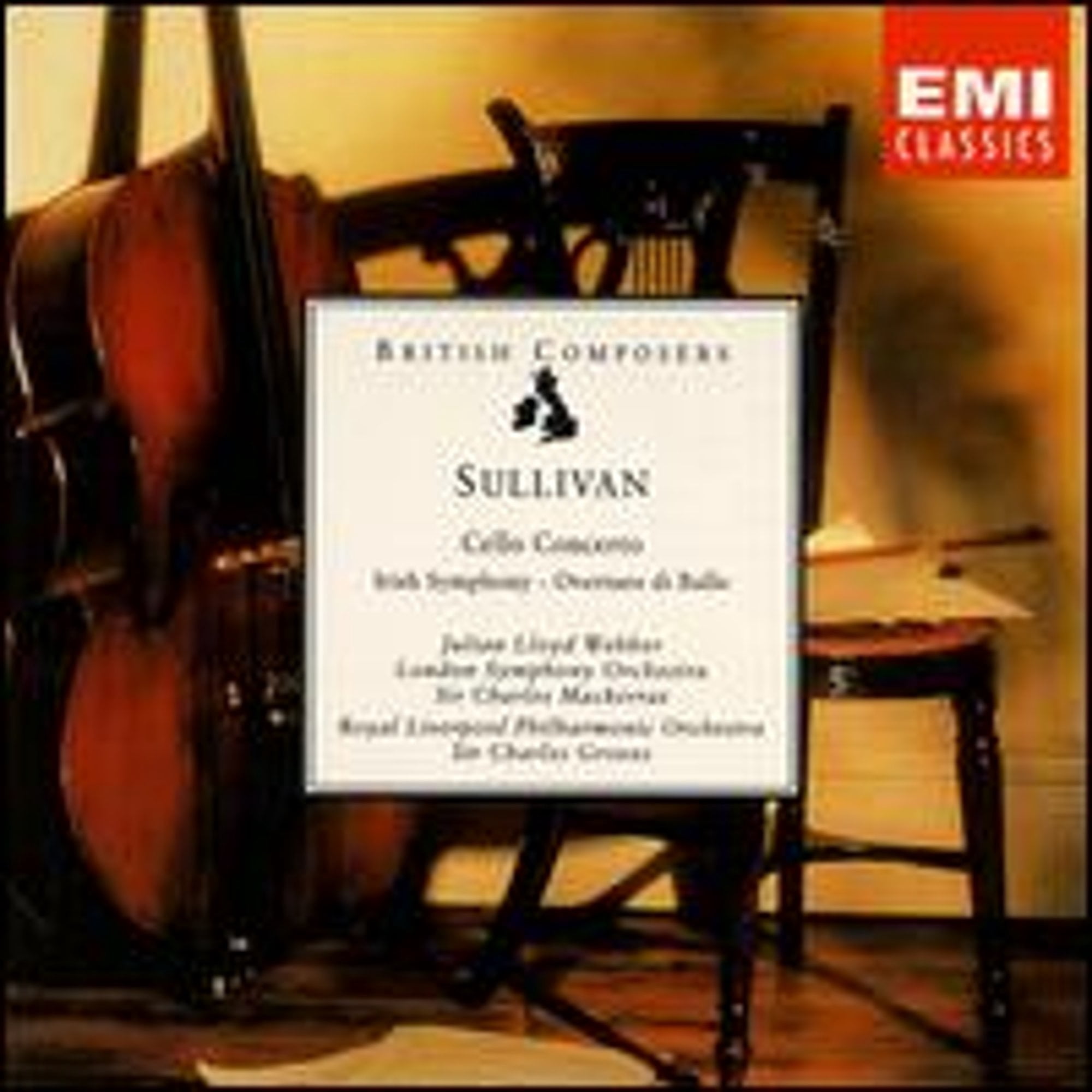 Pre-Owned Sullivan: Cello Concerto; Irish Symphony; Overture di Ballo (CD 0077776472621) by Julian Lloyd Webber (cello), Keith Wood (oboe)