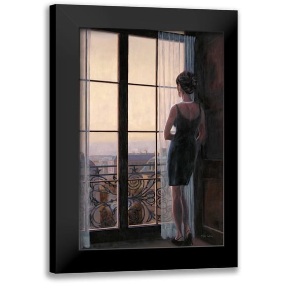 Sullivan, Myles 11x14 Black Modern Framed Museum Art Print Titled - Waiting for Paris 2
