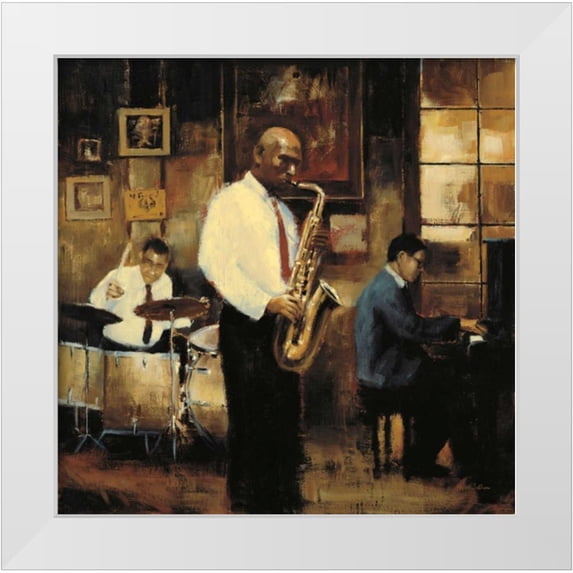 Sullivan, Myles 15x15 White Modern Wood Framed Museum Art Print Titled - Latin Quarter Jazz
