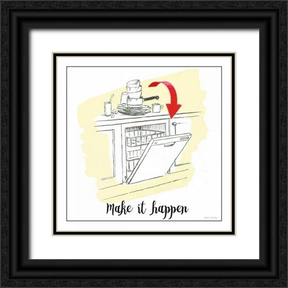 Sullivan, Myles 26x26 Black Ornate Wood Framed with Double Matting Museum Art Print Titled - Home Improvement V with Color Script
