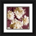 thumbnail image 1 of Sullivan, Shawna 15x15 Black Ornate Wood Framed with Double Matting Museum Art Print Titled - Peonies I, 1 of 4