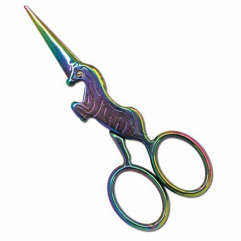 SINGER 12 inch Heavy Duty Tailor Shears and 4 inch Unicorn Embroidery  Scissors, 2 Count 