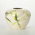 thumbnail image 1 of Sullivans 10" Ceramic Olive Print Table Vase, 1 of 5