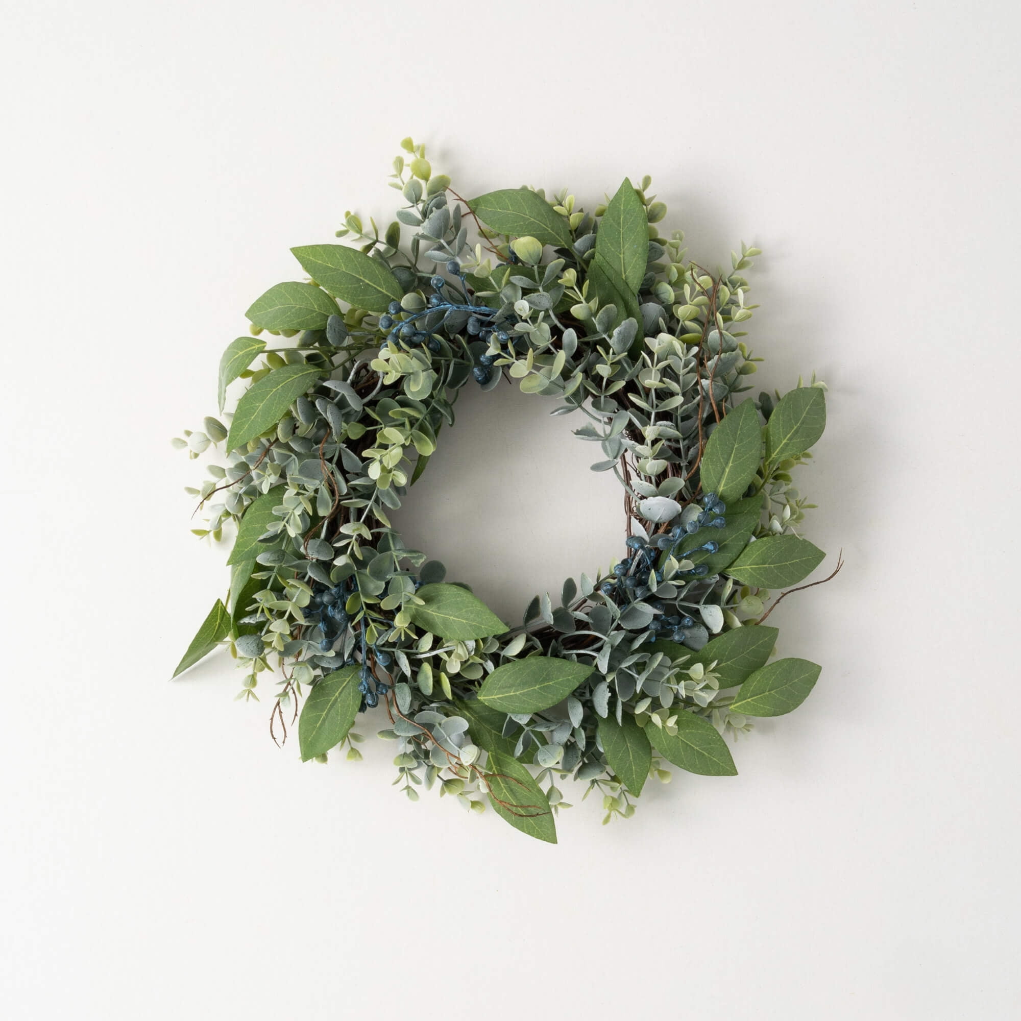 Sullivans 13" Artificial Eucalyptus & Sage Mini Wreath
