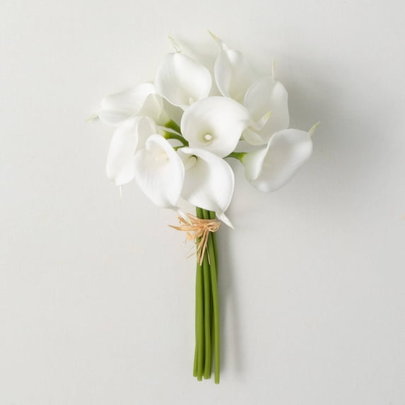 Sullivans 15" Artificial White Cala Lily Bush