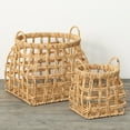 thumbnail image 1 of Sullivans 18" & 13.5" Open Weave Shapely Baskets Set of 2, Natural, 1 of 5