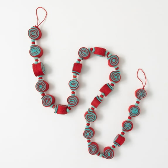 Sullivans 68" Red & Blue Felt Candy Garland