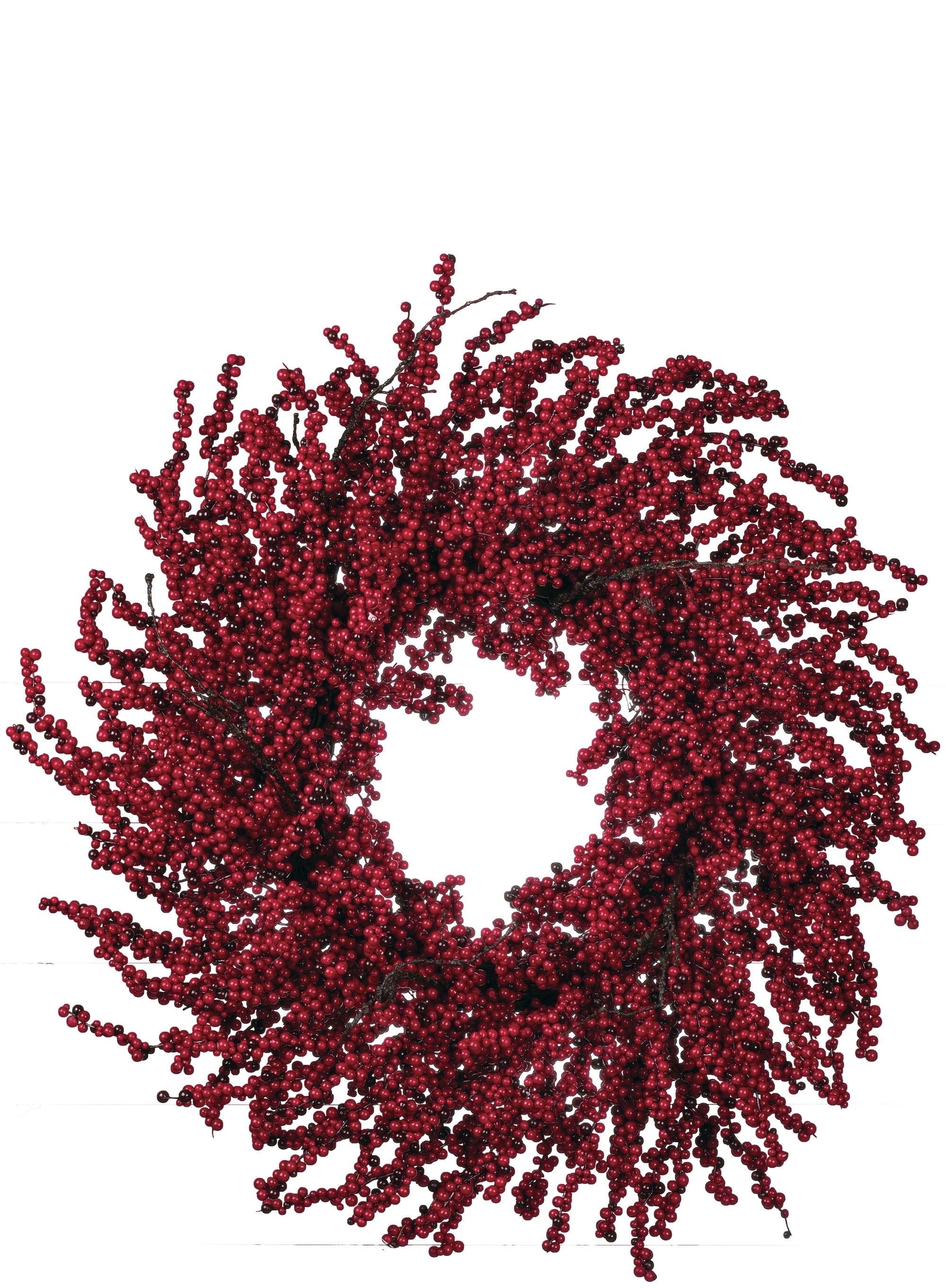 Cheerful Red Berry Artificial Christmas Wreath 26"