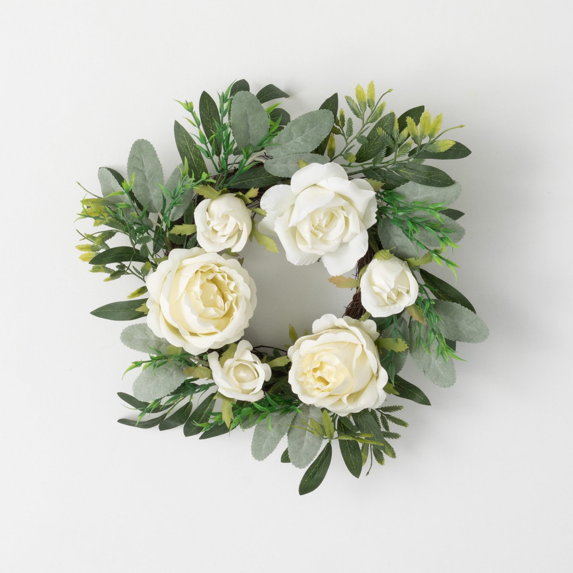 Wild White Rose Wreath