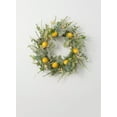 thumbnail image 1 of Sullivans Artificial Herb Lemon Wreath 24"W Green, 1 of 2