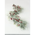 thumbnail image 1 of Sullivans Artificial Iced Pine and Berry Garland 66"L Green, 1 of 4