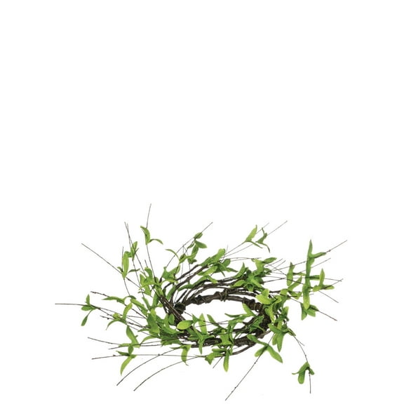 Sullivans Artificial Leaf Foliage Accent Wreath 18"H Green