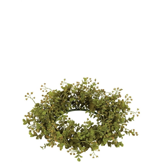 Sullivans Artificial Mini Eucalyptus Accent Wreath 14"H Green