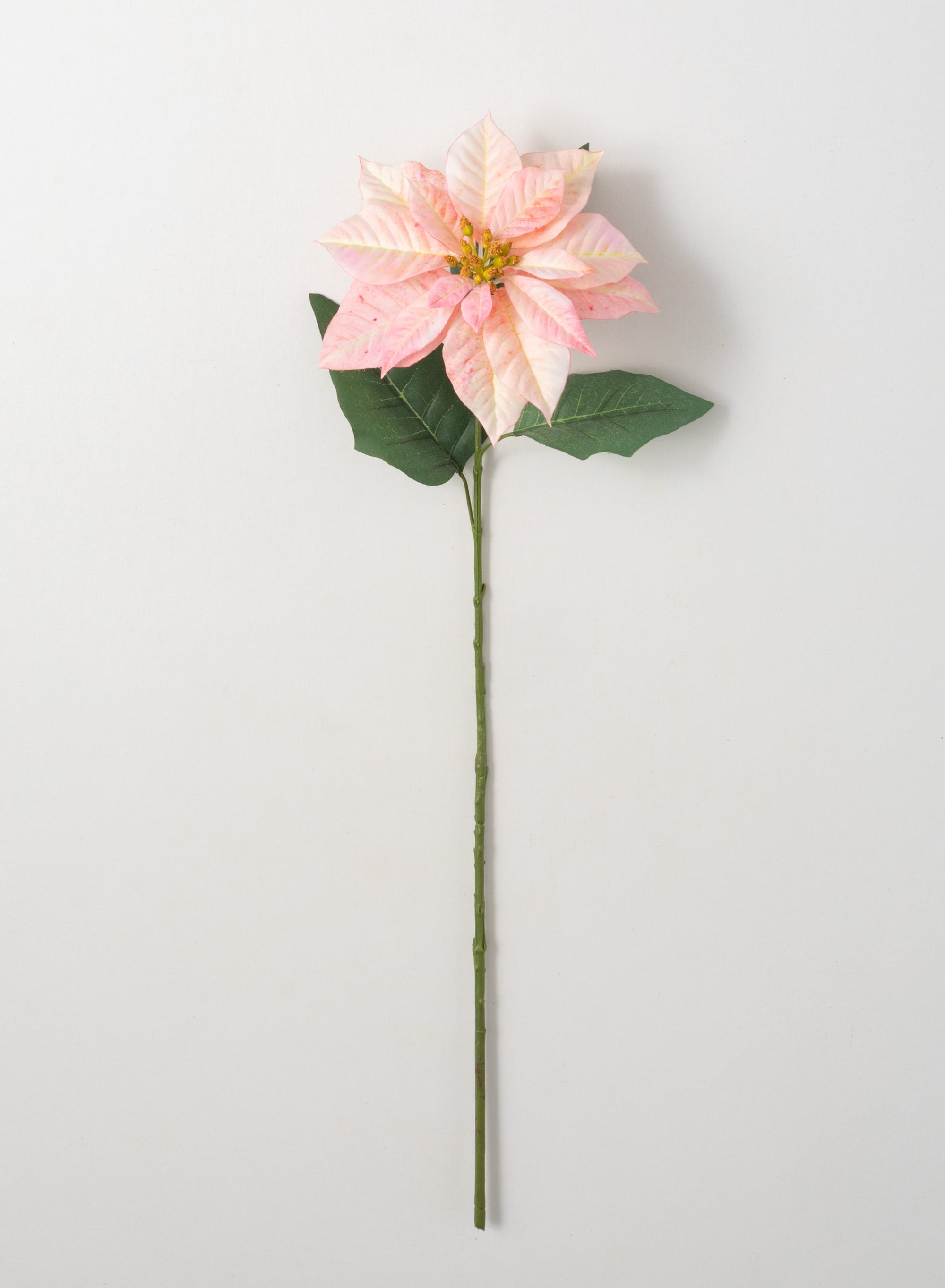 Sullivans Artificial Pink Poinsettia Stem 33.5"H Pink Flowers