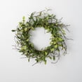 thumbnail image 1 of Sullivans Artificial Ruscus Leafy Twig Wreath 20"H Green, 1 of 3