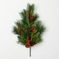 thumbnail image 1 of Sullivans Artificial Rustic Pine & Berry Stem Multicolor 26"H, 1 of 2